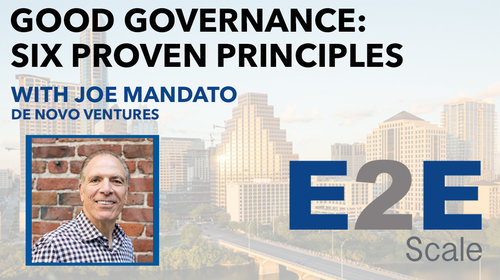 Good Governance: Six Proven Principles with Joe Mandato